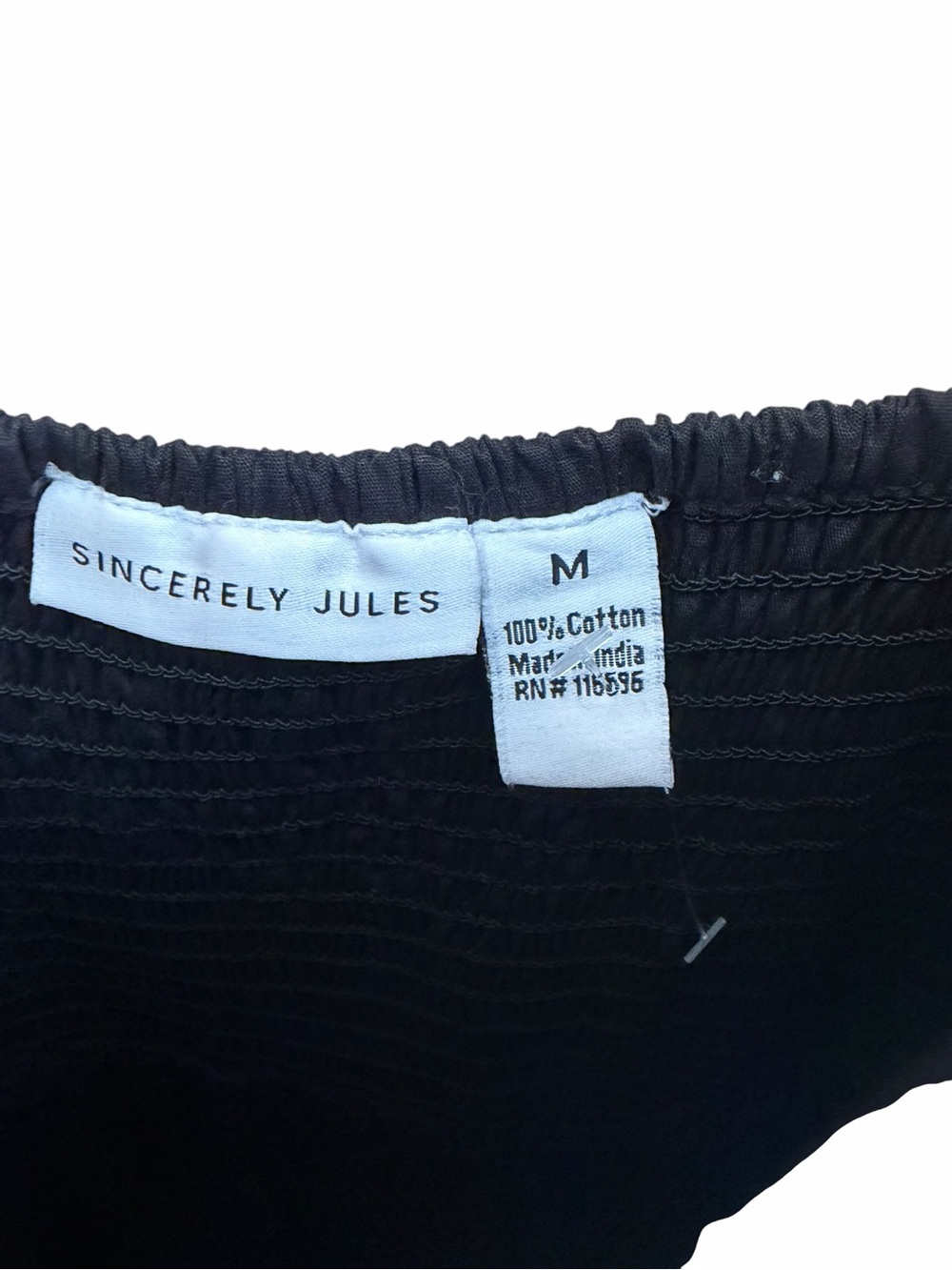 Sincerely Jules Black Textured Waistband Dress - Picture 3 of 6